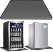 Mini Fridge Silicone Mat with Convex Edge - 24''x24''x0.8'' - Mini Fridge Freezer Under Mat prevents appliance leaks and spills, providing the ultimate floor protection for appliances (grey)