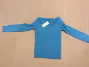 BNWT bright Blue Off The Shoulder Knit Jumper Size M