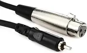 Hosa XLR3F to RCA Unbalanced Interconnect Cable, 10 Feet