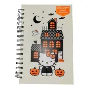 2024 Sanrio Hello Kitty Halloween Orange Bow Hard Cover White Notebook Spiral