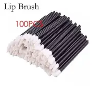100x Disposable Lip Brush Lip Wands Gloss Lipstick Applicator Brushes