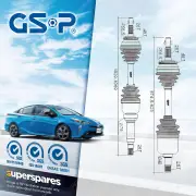 GSP Left Hand + Right Hand CV Joint Drive Shafts for Volvo 850 C70 V70 FWD AWD