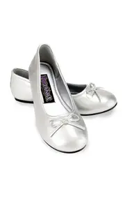 Adult Star Silver Ballet Flats Shoes