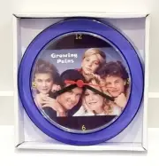 Growing Pains 7" Purple novelty wall/desk clock New Kirk Cameron Alan Thicke