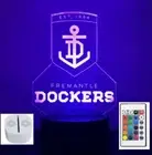 FREEMANTLE DOCKER AFL Footy Bluetooth Music Remote 3D LED Night Light Gift