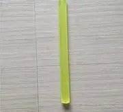 Red Polyurethane Hollow Rod Construction Machinery PU Plastic bar Force Glue Sticks Yellow PU Rods Length 24cm(Yellow,OD60mm hole8mm)