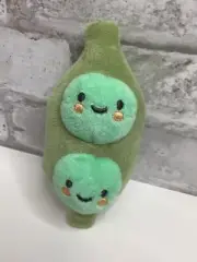 Carter’s Plush Rattle 2 Peas In Pod Stuffed Toy Rare HTF 5” Baby Green Lovey