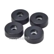 4pcs Speaker Shock Spike Foot Pad Isolation Floor Base Stand Rubber Pad Φ30x10mm