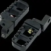 Joker Adj Serrated Driver Footpegs Pair Stubby Black Breakout CVO 13-17
