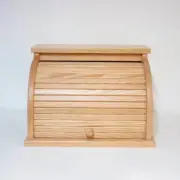 Oak Roll-Top Bread Box