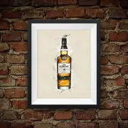Glenlivet 18yr Scotch Whiskey Single Malt - Original Wall Art Decor