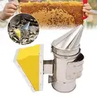 Bee Hive Smoker Bee Keeper Smoker Stainless Steel Heat Chamber Equipment Tool
