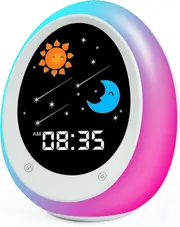 Jtgg Routine Helper Sleep Trainer, Kids Alarm Clock,nursery Noise Machine & Night Light With Nap Timer For Younger Children-Yvan