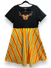 Plus Size 2 Torrid x Disney Mickey Mouse Halloween Pumpkin Mini Foxy Dress New