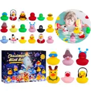 2024 Christmas Advent Calendar Rubber Duck Xmas Countdown 24 Days Bath Toys Gift
