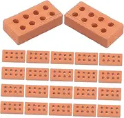 EXAOMBLE 50Pcs Mini Building Bricks for DIY Landscaping Simulation Miniature Brick Models for Table Decorations Model Supplies for Crafting and Creative Projects