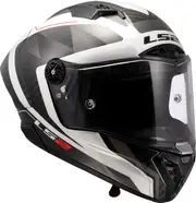 LS2 FF805 Thunder GP Aero Raute, full face helmet , color: Black/White/Grey , size: L