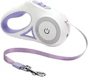 Hohopeti Led Retractable Dog Leash Extendable Rope for Safe Pet Walking Compact and Portable