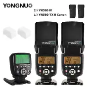 2x Yongnuo YN560 IV Speedlite + YN560-TX II Wireless Flash Controller for Canon