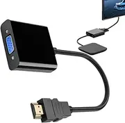Laptop to Monitor Connector - Stable VGA to Display Port Adapter, High-Resolution Video Converter | Non-Bidirectional Display Adapter for Laptops, Notebooks, Monitor Connector for Home, Office
