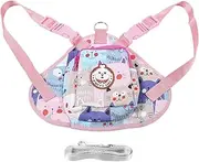 Pet Cartoon Backpack with Adjustable Dog Harness & Leash for Small & Large Dogs – Outdoor Travel Bag with Storage for Walks (L)