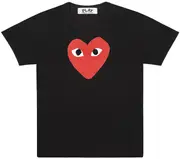 [COMME des GARCONS PLAY] 男士疊層紅心 T 卹