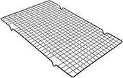 16 * 10 inch Cooling Rack for Baking, BBQ Grill Mesh Metal BBQ Barbecue Grill Grilling Mesh Wire Cooking Net Outdoor,Barbecue Grilled Grid【Black】