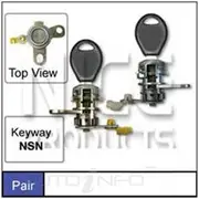Nice Door Lock Barrel - Pair, NDL33K