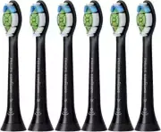 Genuine Philips Sonicare W Optimal White Electric Toothbrush Heads Black 6 Pack