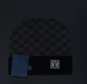 Louis Vuitton Beanie Damier Petite Black LV Monogram Logo LV Wool Beanie
