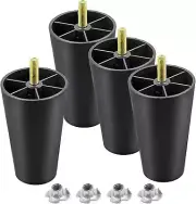Patas De Muebles De Plã¡stico De 4 Pulgadas, Patas De Mesa Cã³nicas Redondas