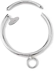 Stainless Steel Collar Choker Solid Round Lockable Collars Bondage Restraints Necklace Sex Collars Erotic Games Sex Toys for Men and Women