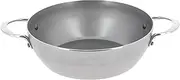 [DE BUYER] Mineral B Carbon Steel Country Fry Pan with 2 Handles - 9.5” Diameter, 6.9” Cooking Surface - Ideal for Sauteing, Simmering, Deep Frying, Stir Frying - PFAS, PFOA, PFOS Free - Made in France