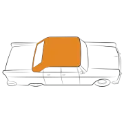 1955-57 Pontiac Chieftain Sedan Bow Style Auto Headliner