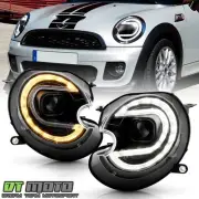 2007-2013 Mini Cooper Halogen Type LED SwitchBack Signal Projector Headlights (for: Mini)