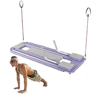 Press pushS Up Board - Portable Exercise Board, Back Muscle Fitness Board | Humanized Workout Exercise Board with Tension Rope, High Strength Anti Slip Portable Fitness Board for Back Muscles Triceps