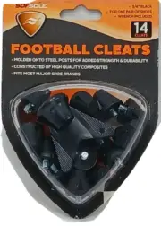 NEW FOOTBALL CLEATS SoftSole 14 cleats 1/2" Steel Tips