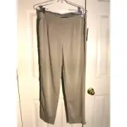 Nic + Zoe Sage Green Sleek Stretch Modal Crop Pants sz 8 NWT