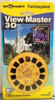 Walt Disney World Fantasyland View-Master Packet 3 Reels In 3D #3069