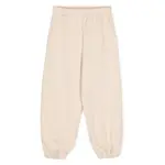 [Fendi] Fendi Logo-patch Cotton Track Pants 10 A NEUTRALS