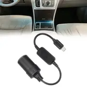 USB Male To 12V Car Cigarette Lighter Female Socket Converter Adapter Cable Cord (for: Kia)