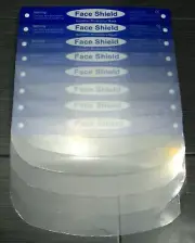 8 Face Shield Non Medical Splash Protection Full Face Cover Lot USA Seller