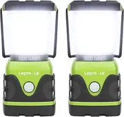 LE Camping Lantern, 1000 Lumen Camping Lights Battery Powered, Dimmable Warm to Cool White Modes, Tent Lights with Long Battery Life, Camping Accessories for Outdoors and Emergency, Pack of 2