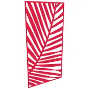 ProtectorAl 300-1200w x 1201-2400h Light Red/Gloss White Palm Unframed Composite Deco Panel