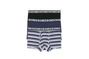 12 X Bonds Mens Everyday Trunks Underwear Black / Navy / Grey Undies