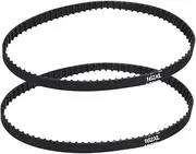 uxcell 2pcs 162XL Rubber Timing Belt 81 Teeth 10mm Width 5.08mm Pitch Synchronous Closed Loop Geared Drive Belt Black for Industrial