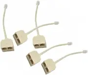 2-Way Phone Line Splitter Adapter Rj11 Socket Splitter Telephone Adaptor Plug for Landline Converter