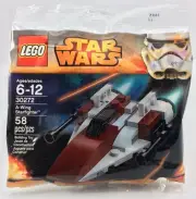 New Sealed Lego 30272 Star Wars A-Wing Starfighter Polybag