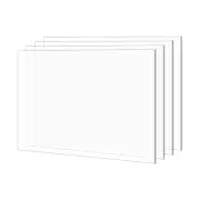 Acrylic Sheet, 20 Inch x 16 Inch PMMA Clear Crystal Sheets for Photo Frame 4Pcs