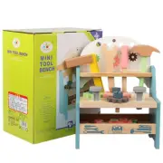 Kids Children Wooden Work Bench Tools Table Toys Play Set Box Tool Sets Box